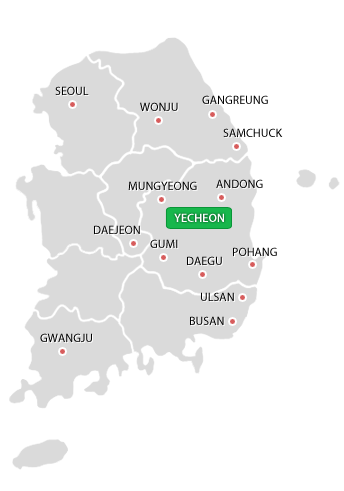 Yecheon map