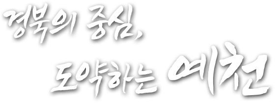 경북의 중심, 도약하는 예천