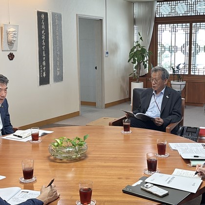 안병윤 예천군수, 지역 문화유산 현안 들고 국립중앙박물관 찾아