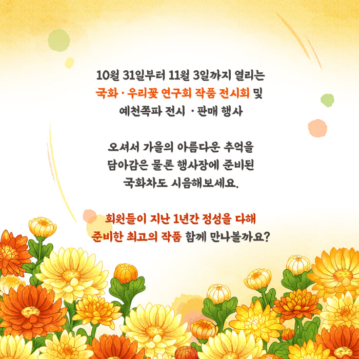 2.예천군, 국화 우리꽃 연구회 작품 전시회