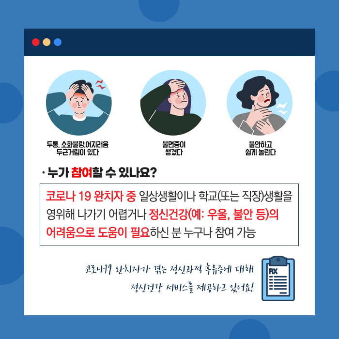 2.코로나19 완치자 심리회복지원 운영