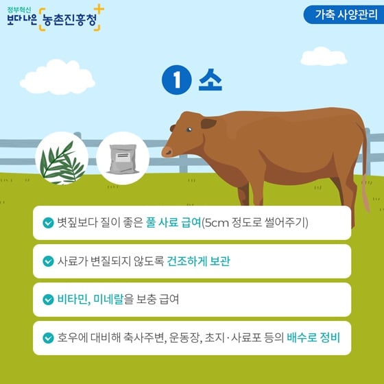 8.폭염으로 인한 농작물 피해 예방 및 가축 관리 요령을 꼭 숙지하세요!