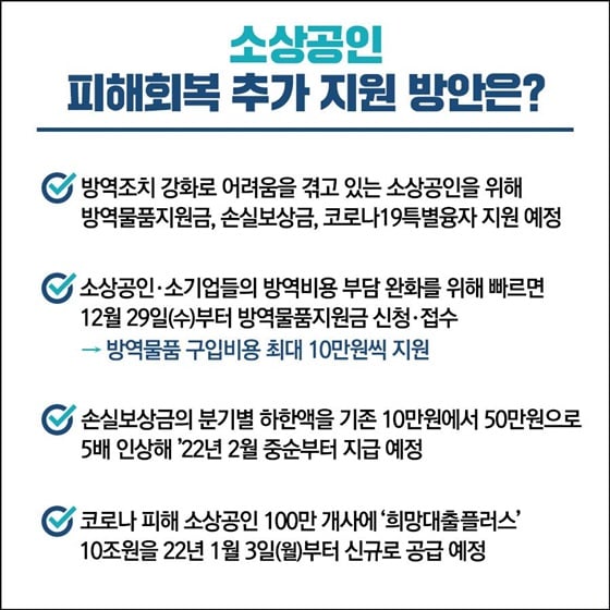 6.소상공인방역지원금이 오는 27일부터 지급됩니다!