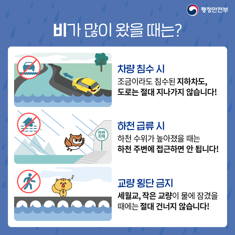 3.호우・강풍 이렇게 대처하세요!