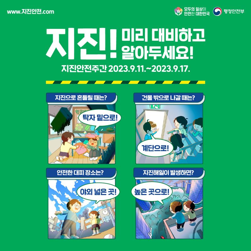 1.이제는 우리나라도 지진 안전지대가 아닙니다!