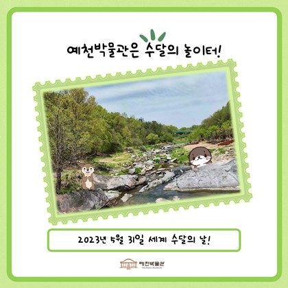 [세계 수달의 날]예천박물관은 수달의 놀이터!