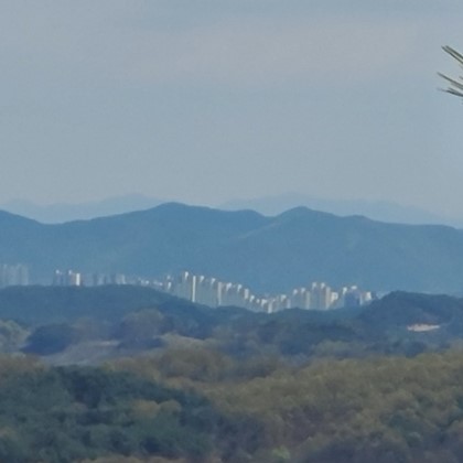 유천면에서 보는 신도시